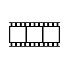 film strip frame set. photo or movie negative vector for retro or cinemac design