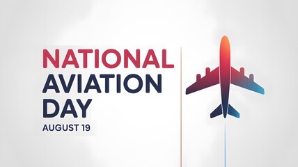 Celebrate National Aviation Day on August 19th with this eye-catching airplane design template