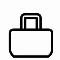 Minimalist Padlock Icon - Security and Protection Symbol