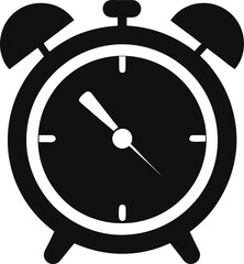 Classic Alarm Clock Illustration Vector Design