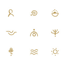 illustration relax and spa drawn design for template.