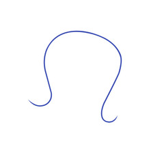 abstract curved line icon