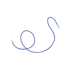 abstract curved line icon
