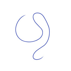 abstract curved line icon