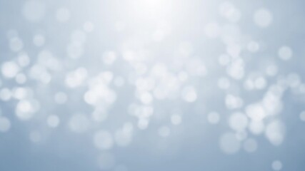Clean Corporate Background.Soft, elegant white bokeh particles drift on a bright silver backdrop. A seamless loop for business presentations. - Powered by Adobe