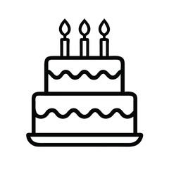 Celebration and birthday Cake icon