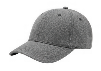 Gray baseball cap headwear fashion accessory isolated on transparent background