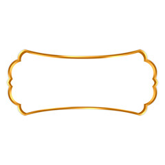 Luxury gold text frame