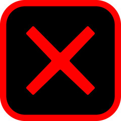 Suspend Button Red Cancel Icon on Transparent Background PNG