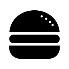 Burger vector icon. Hamburger illustration sign. Cheeseburger symbol. Fast food logo.