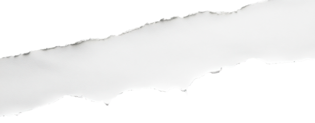 Ripped white paper shape against black background