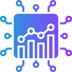 Tech Trends glyph gradient icon