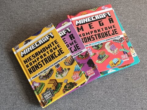 Collection of Polish Minecraft Building Guide Books