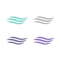 WATER SPLASH SIGN SYMBOL LOGO VECTOR
