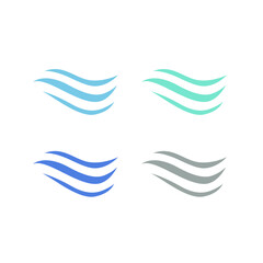 WATER SPLASH SIGN SYMBOL LOGO VECTOR
