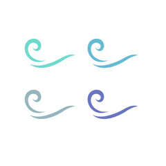 WATER SPLASH SIGN SYMBOL LOGO VECTOR
