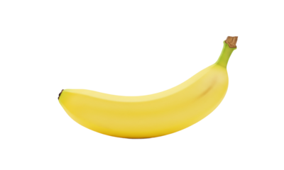 Vibrant Single Banana: A single, perfectly ripe banana stands out, offering a burst of freshness and natural sweetness. The vibrant yellow peel and inviting shape make it a tempting visual