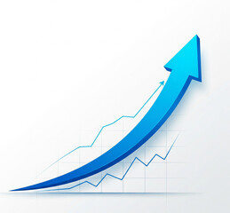 Business Growth Arrow Chart Going Upward