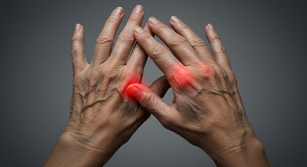 Hands Affected by Arthritis: Joint Pain and Inflammation