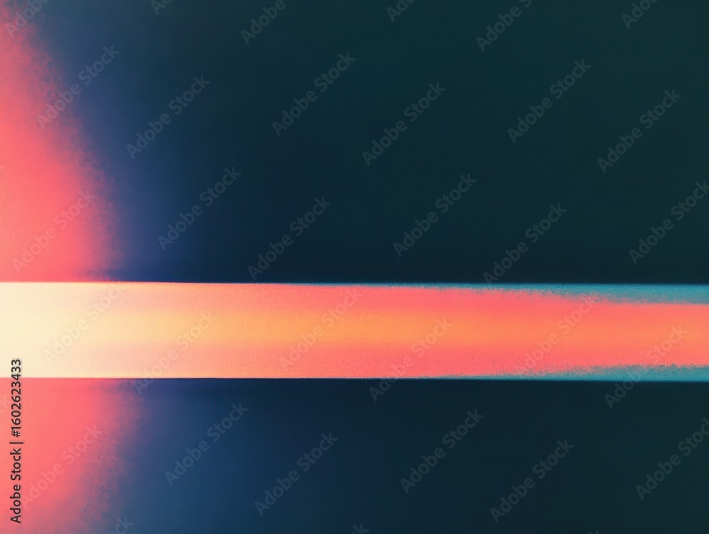 Poster abstract horizon with a glowing light beam. modern digital art with gradient color blend. technology