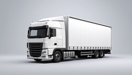 truck on white background