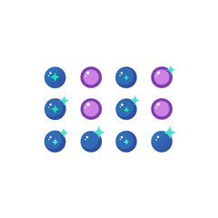 different magical whisper orb icons set 