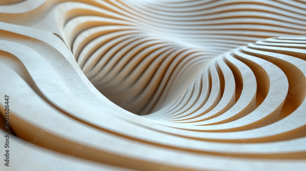 Aufkleber abstract wooden art: a captivating close-up of an artistic wooden creation. the intricate design of 