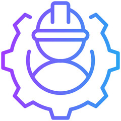 Obraz premium Labor management icon for employment, business, website, application, printing, document, poster design, etc