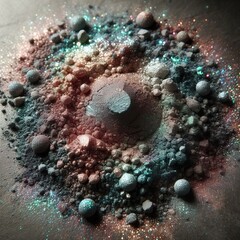 Finely ground pigments for opacity and shimmer