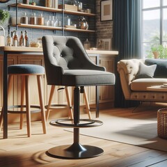 Swivel Bar Stool degree swivel bar stool with cushioned seat and