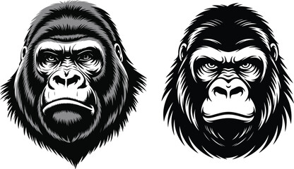 Bigfoot Silhouette Vector in Forest Landscape, Sasquatch Clipart Design – Mythical Creature Illustration, Forest Monster Bigfoot SVG – Outdoor Adventure Design, Retro Bigfoot Design – Mountain Camping