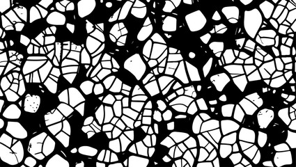 Obraz premium Monochrome Motion: Organic and Geometric Abstract Patterns