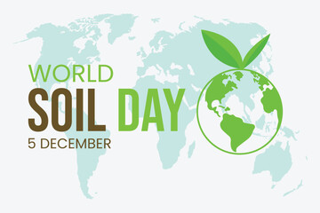 World Soil Day on 5 December. Vector Illustration