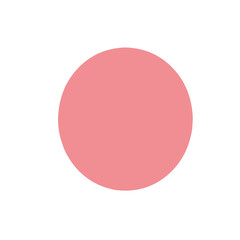 Pink Circle on White Simple and Elegant