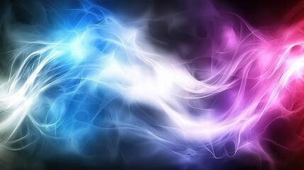 Obraz premium Soft Blurred Purple Gradient Background with Light Blue and Red Defocused Hazy Abstract​ 