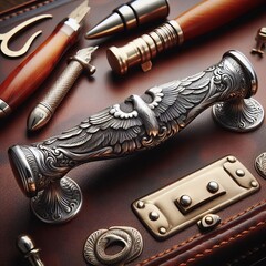 HeirloomHandle Solid silver engravable luggage handle passed dow