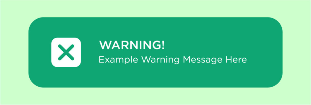 warning alert pop up message web user interface design	
