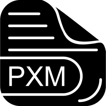 PXM File Solid Icon
