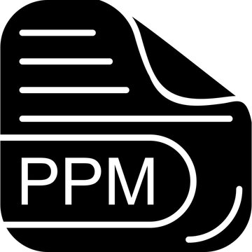 PPM File Solid Icon