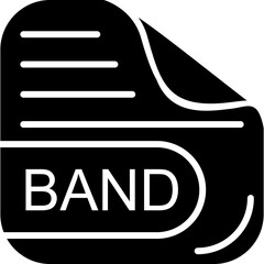 BAND File Solid Icon