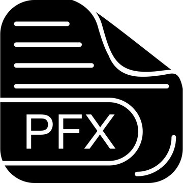 PFX File Solid Icon