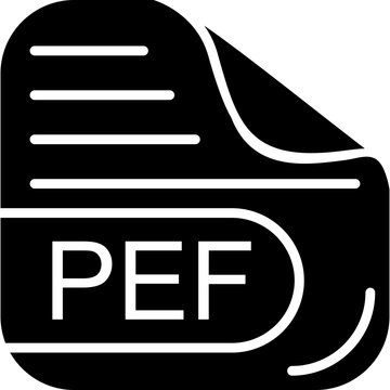 PEF File Solid Icon