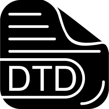 DTD File Solid Icon