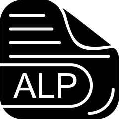 ALP File Solid Icon