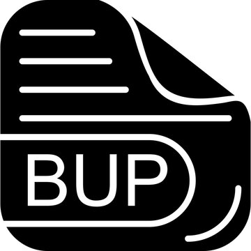 BUP File Solid Icon