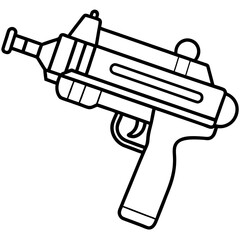 Water Blaster Line Art Icon