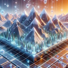 Nanotech Mountains &ndash; Mountains made of shapeshifting nanomater