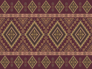 Navajo tribal vector seamless pattern. Native American ornament. Ethnic South Western decor style. Boho geometric ornament. Vector seamless pattern. Mexican blanket, rug. Woven carpet illustration.