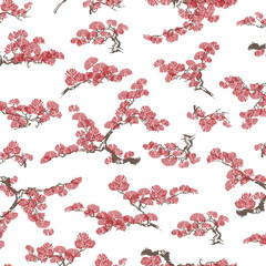 Classic Japanese abstract pine pattern,