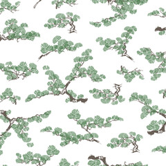 Classic Japanese abstract pine pattern,